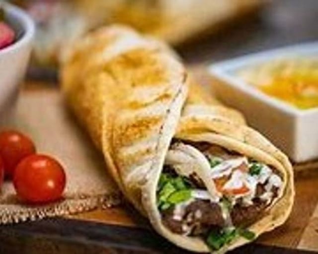 Kafta Kabob Sandwich.