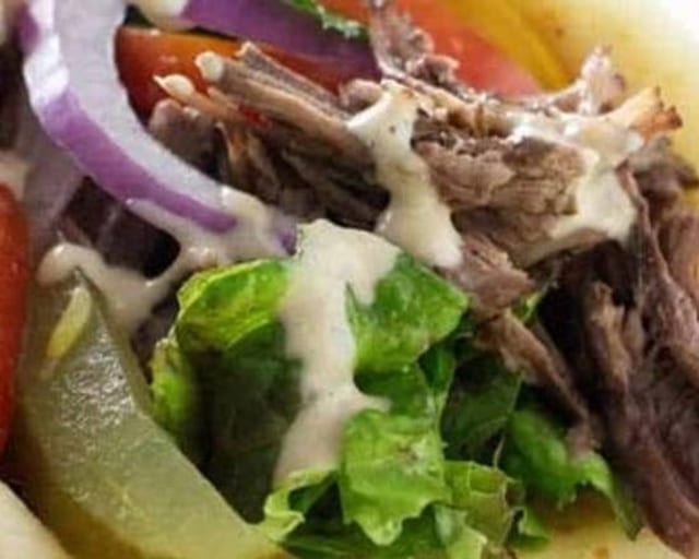 Lamb Shawarma Sandwich.